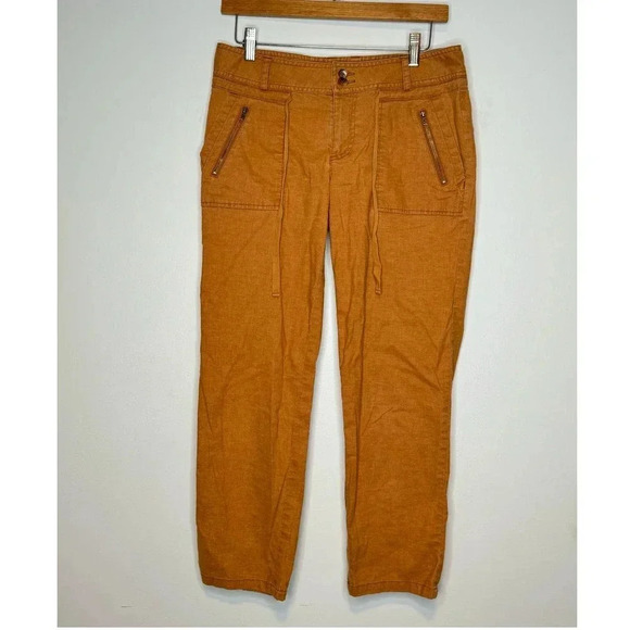 Prana Womens  Hemp Utility Capri Pants SIZE 4 - Picture 1 of 8
